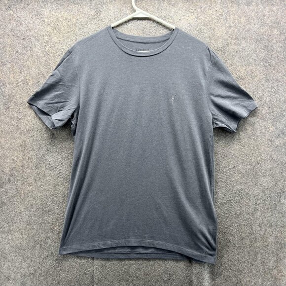 All Saints Shirt Mens Large Gray Crewneck Short Sleeve T-Shirt Casual Soft - Picture 1 of 10